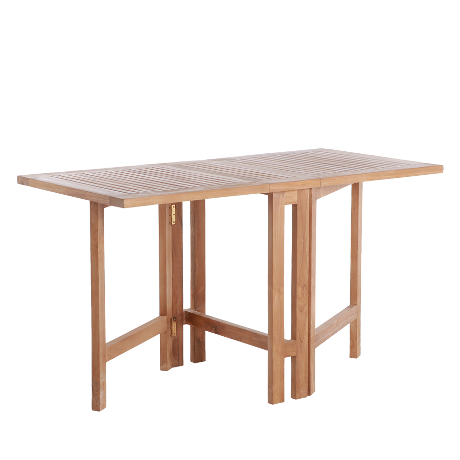 Bella havebord med butterfly plader 64x75/130 cm. i kerneteak