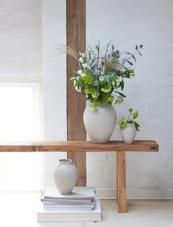 Knabstrup Vase Hvid 12,5 cm