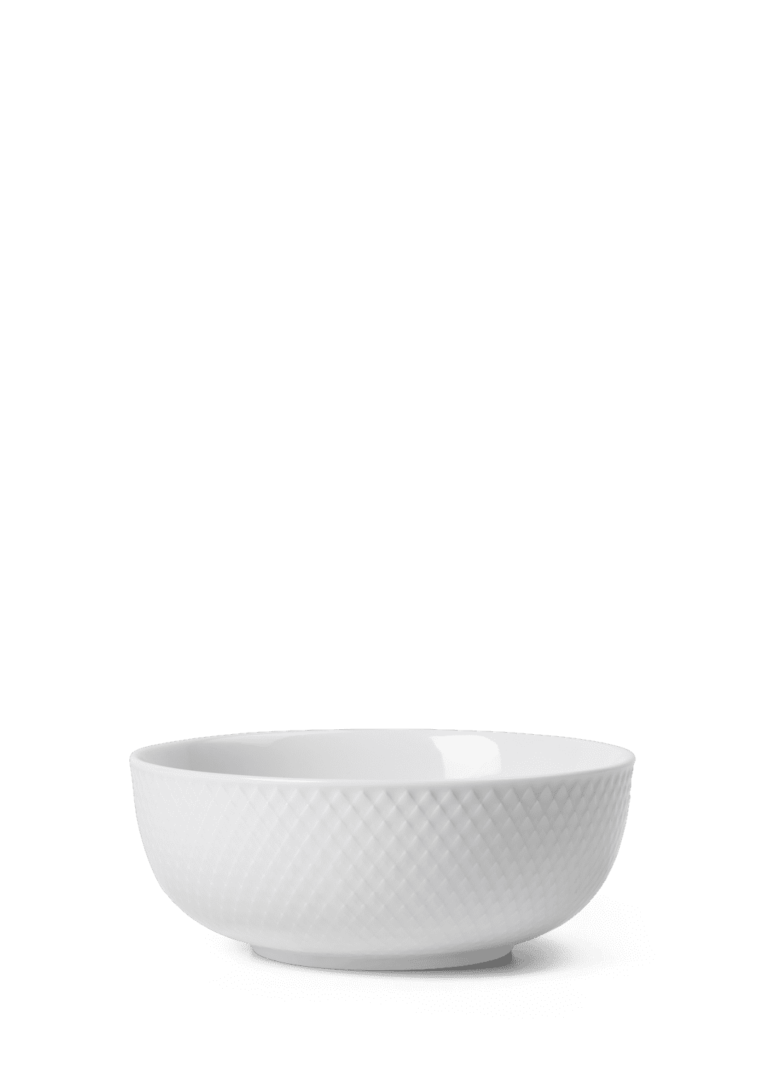 Rhombe Ø15.5 Skål Hvid