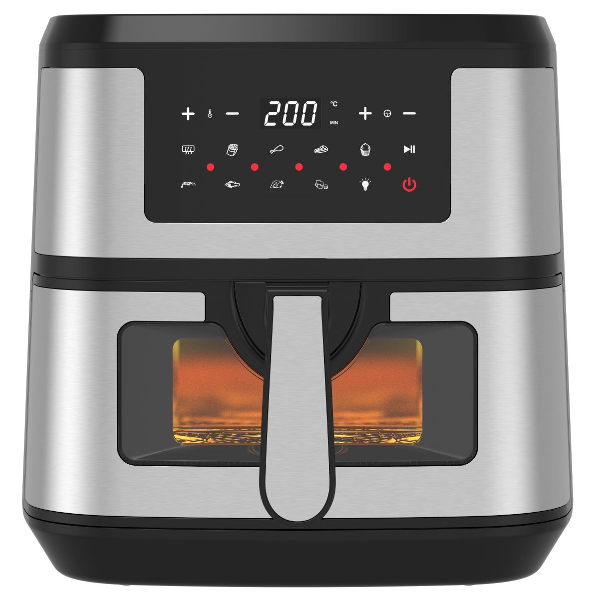 Conzept air fryer 7,5L digital med vindue 1800 W
