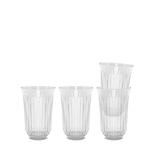 Lyngby vandglas/caféglas 42 cl Klar Glas 4 Pk