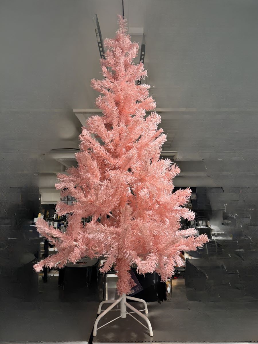 Conzept juletræ kunstig 180 cm pink 