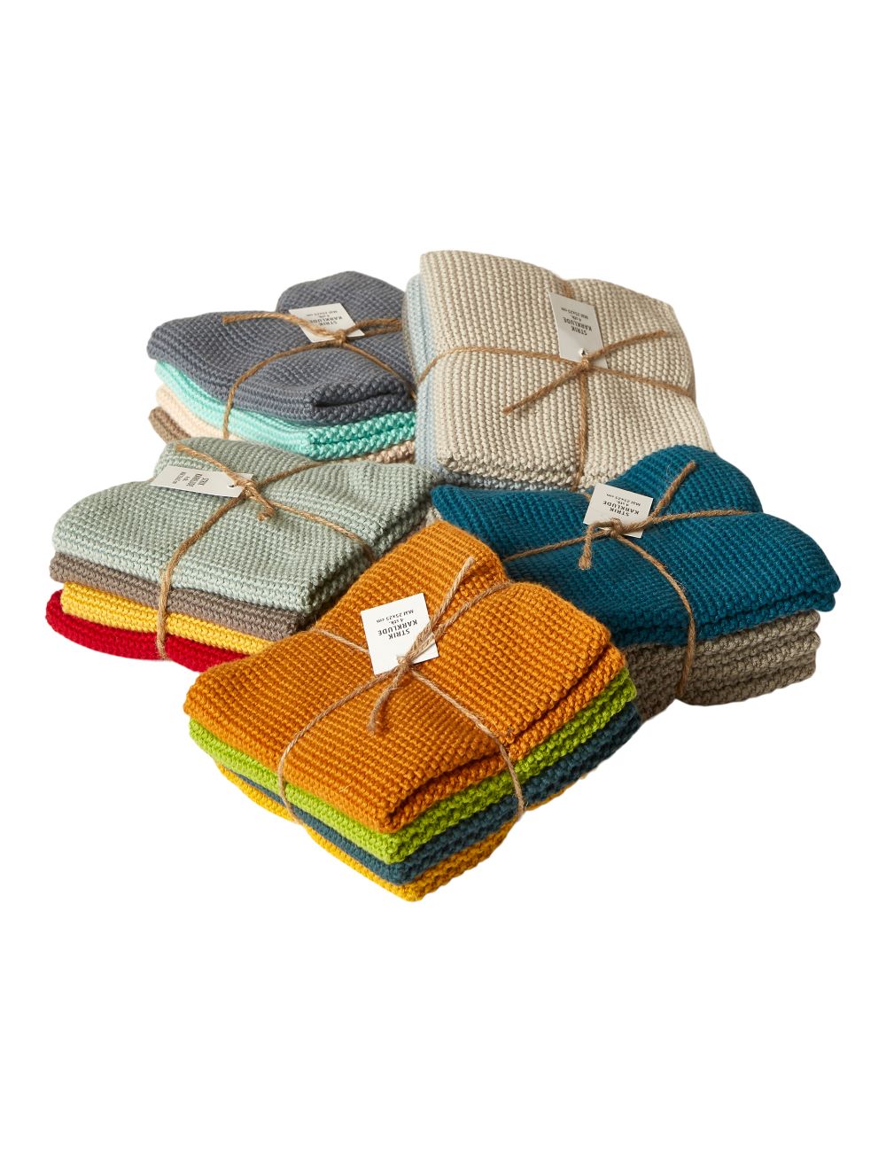 Karklud strik 4 stk i en pk. ass 