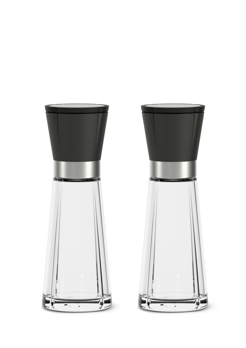 Grand Cru Kværn 2 stk. H 20.5 cm. sort/stål