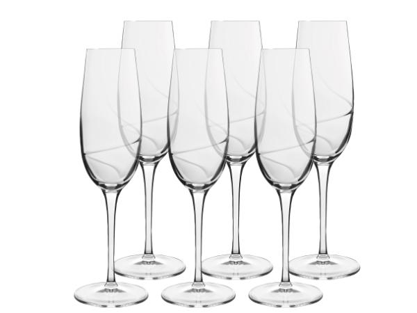 Aero champagneglas klar 23,5 cl 6 stk.