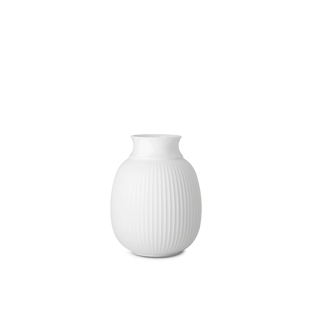 Lyngby porcelæn curve vase H12,5 cm.