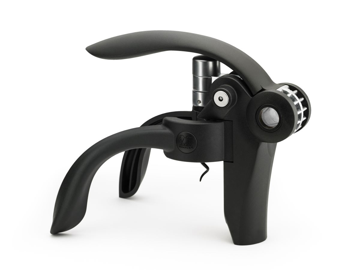 Proptrækker med løftearm og folieskærer Baltaz Sort ABS/Stål