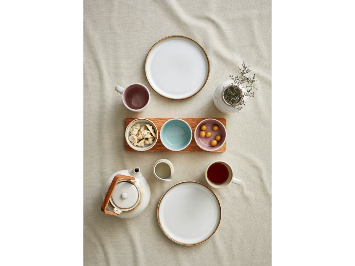 Bitz Tallerken 21 cm. råhvid/råhvid