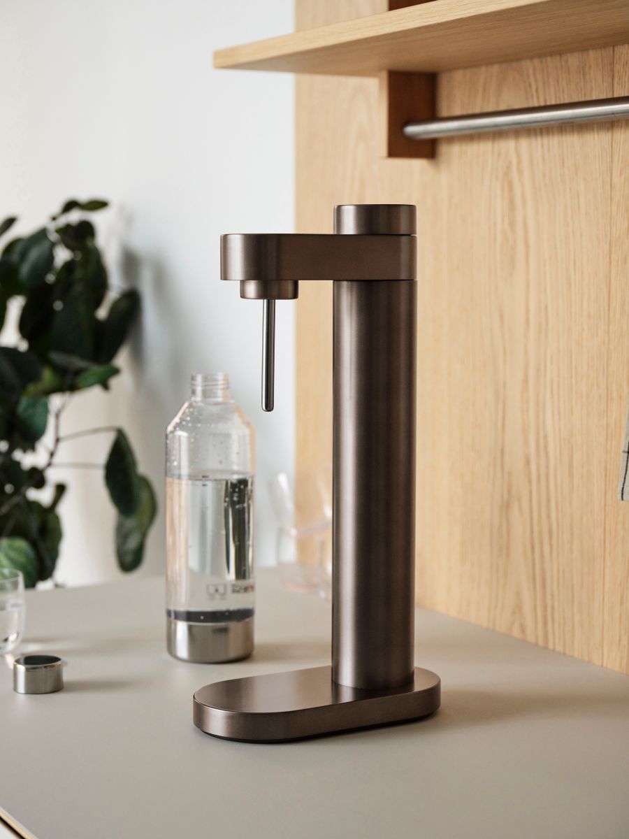 Stelton BRUS Sodavandsmaskine brun metallic