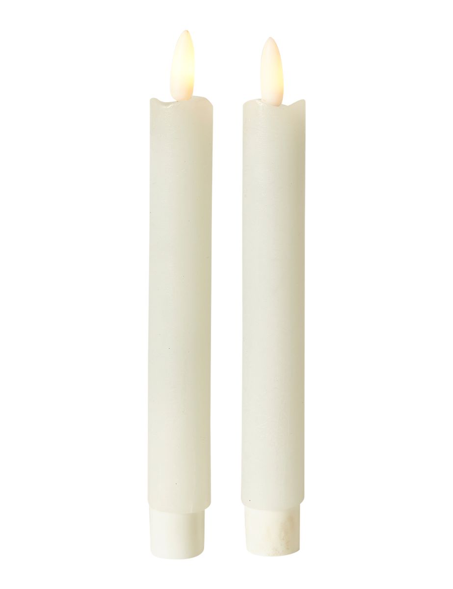 Conzept LED stagelys H14 cm. sæt med 2 stk Hvid