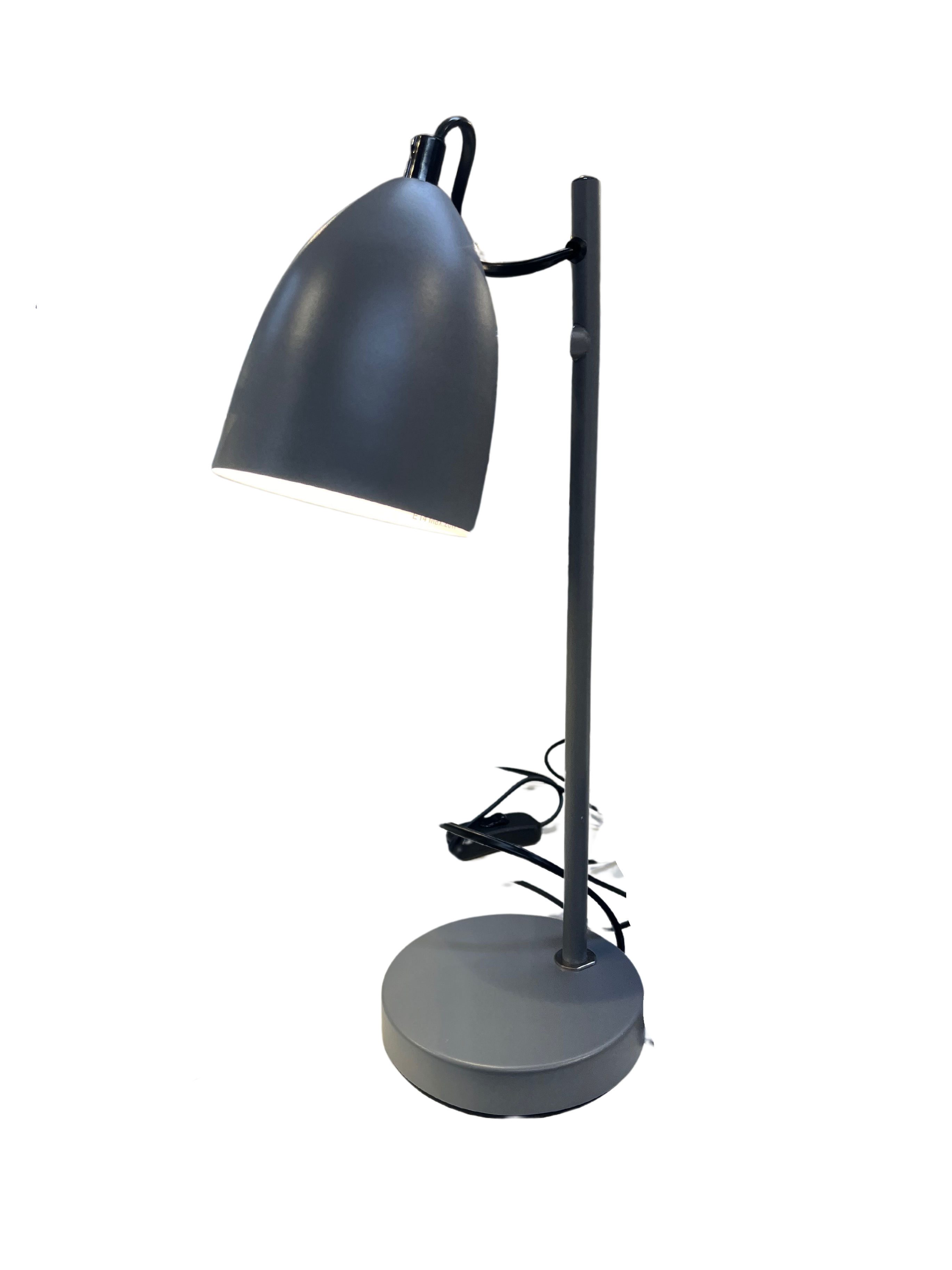 Bordlampe H 37 cm. Grå