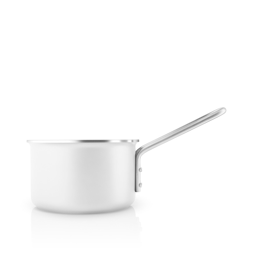 Eva Trio White Line Kasserolle 1,1 L med keramisk belægning, hvid/hvid