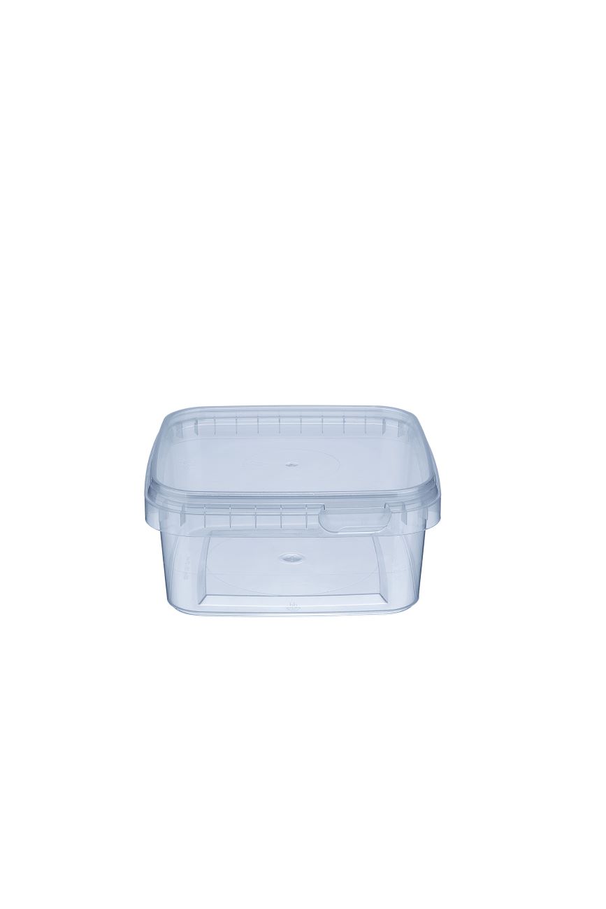 Condibøtter 5 stk. 0,6 L inkl låg - 12,9x12,9 cm.