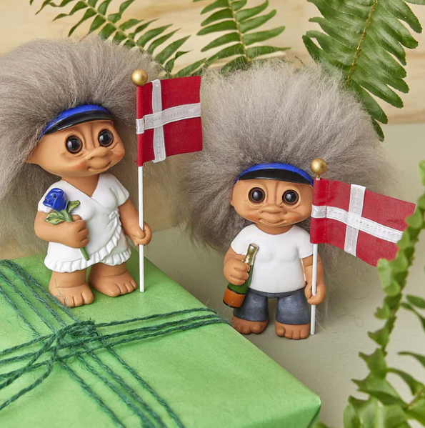 Lykketrold Student Pige Blå