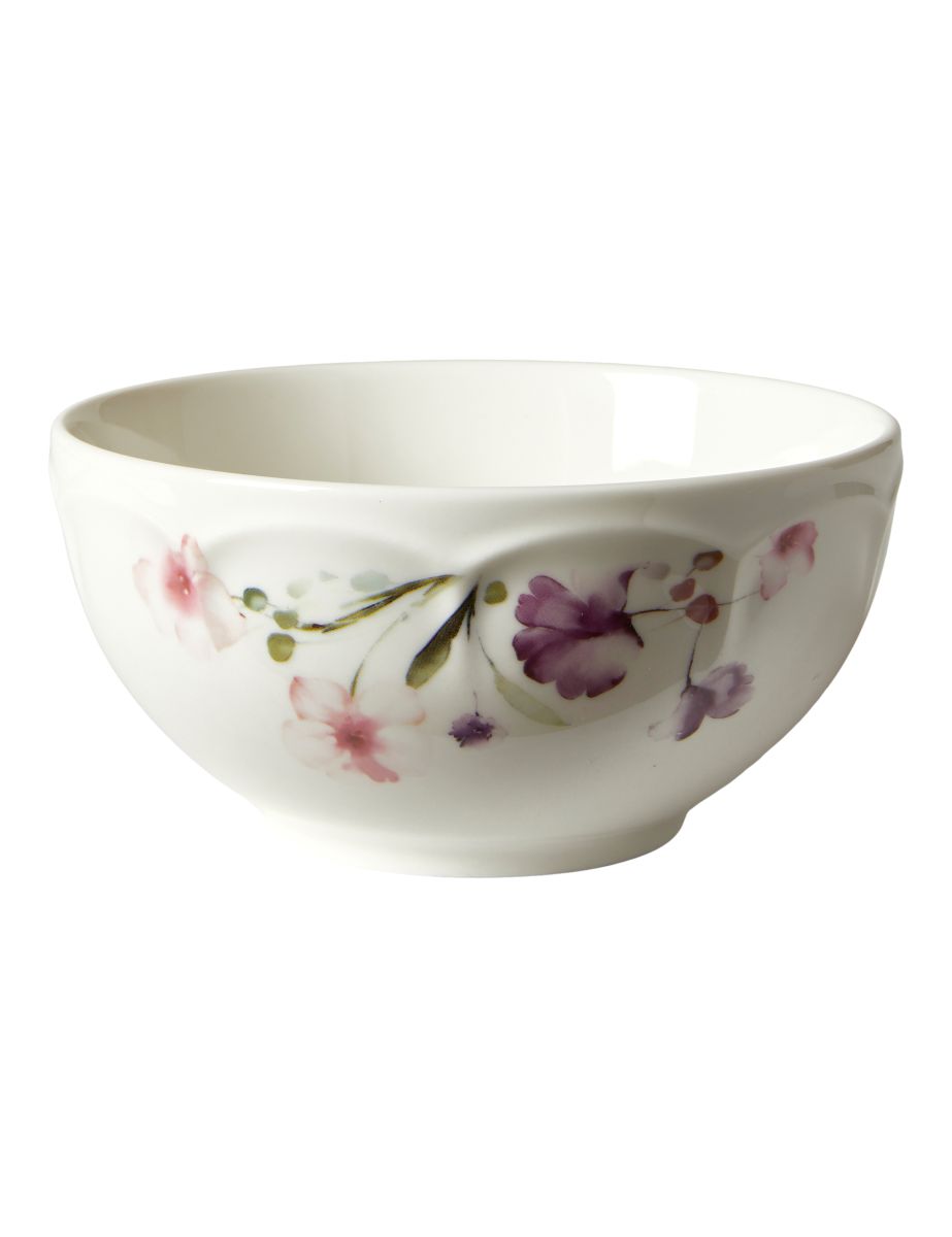 Da'core Skål Flora i benporcelæn Ø 14xH 6,7 cm. rosa