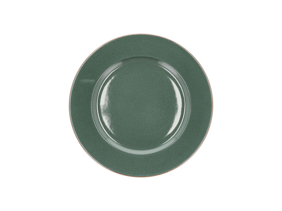 Bitz Wood Middagstallerken Ø 27 cm. brun/grøn