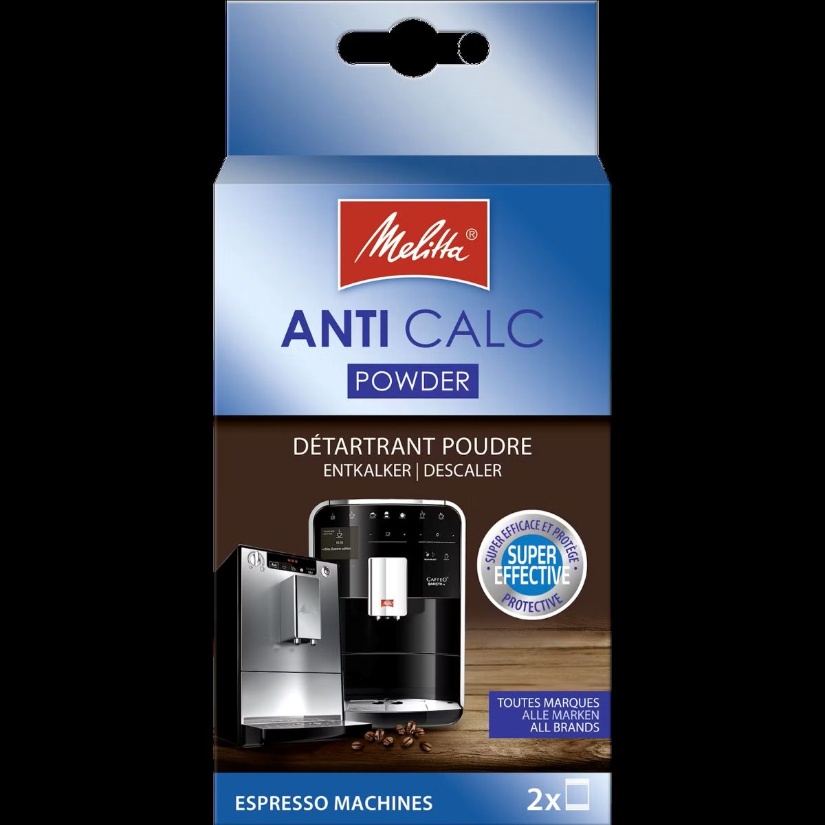 Afkalkning til espressomaskiner 2x40 gram