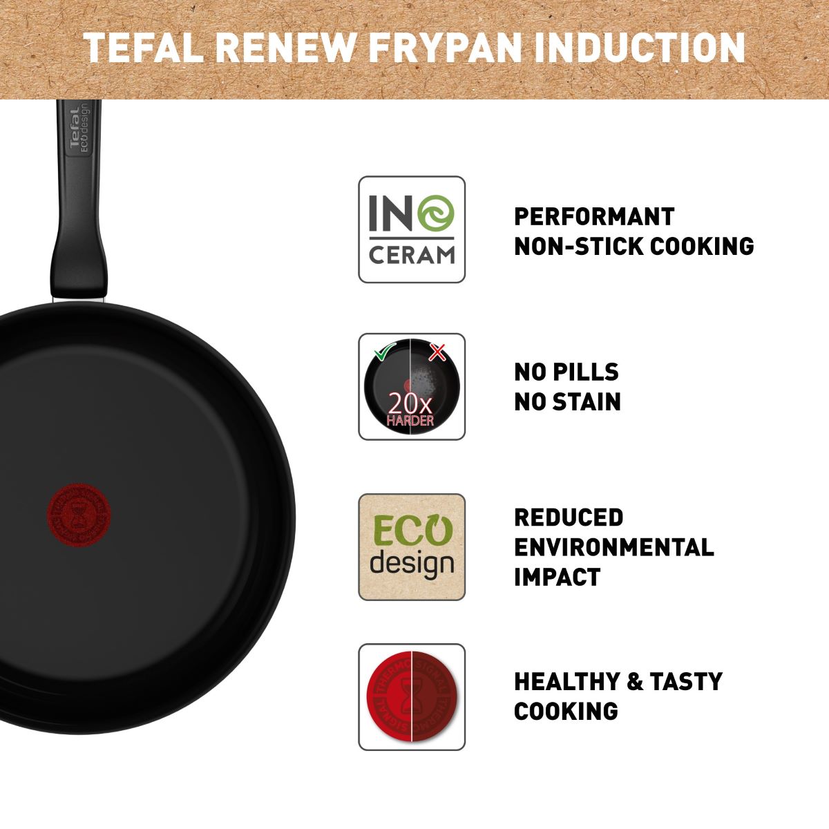 Renew Black stegepande 24 cm.