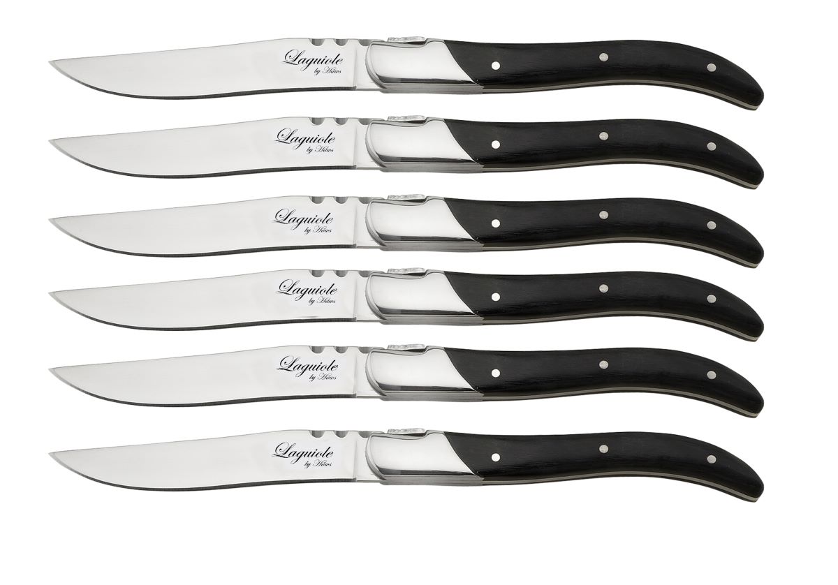 Laguiole by Haws steakknive 6 stk. sort ibenholt