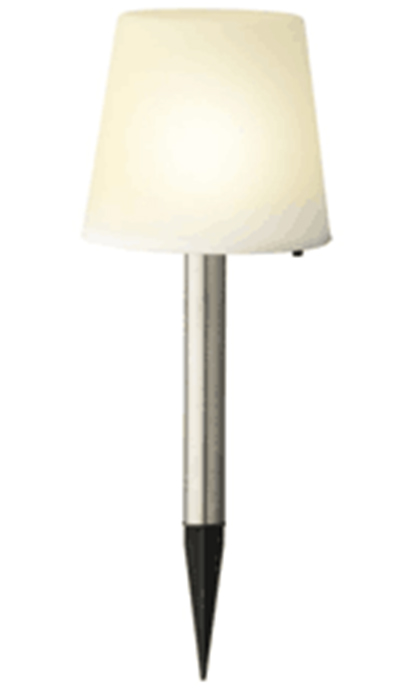 Conzept solar lampe med spyd 15x15x41,5 cm