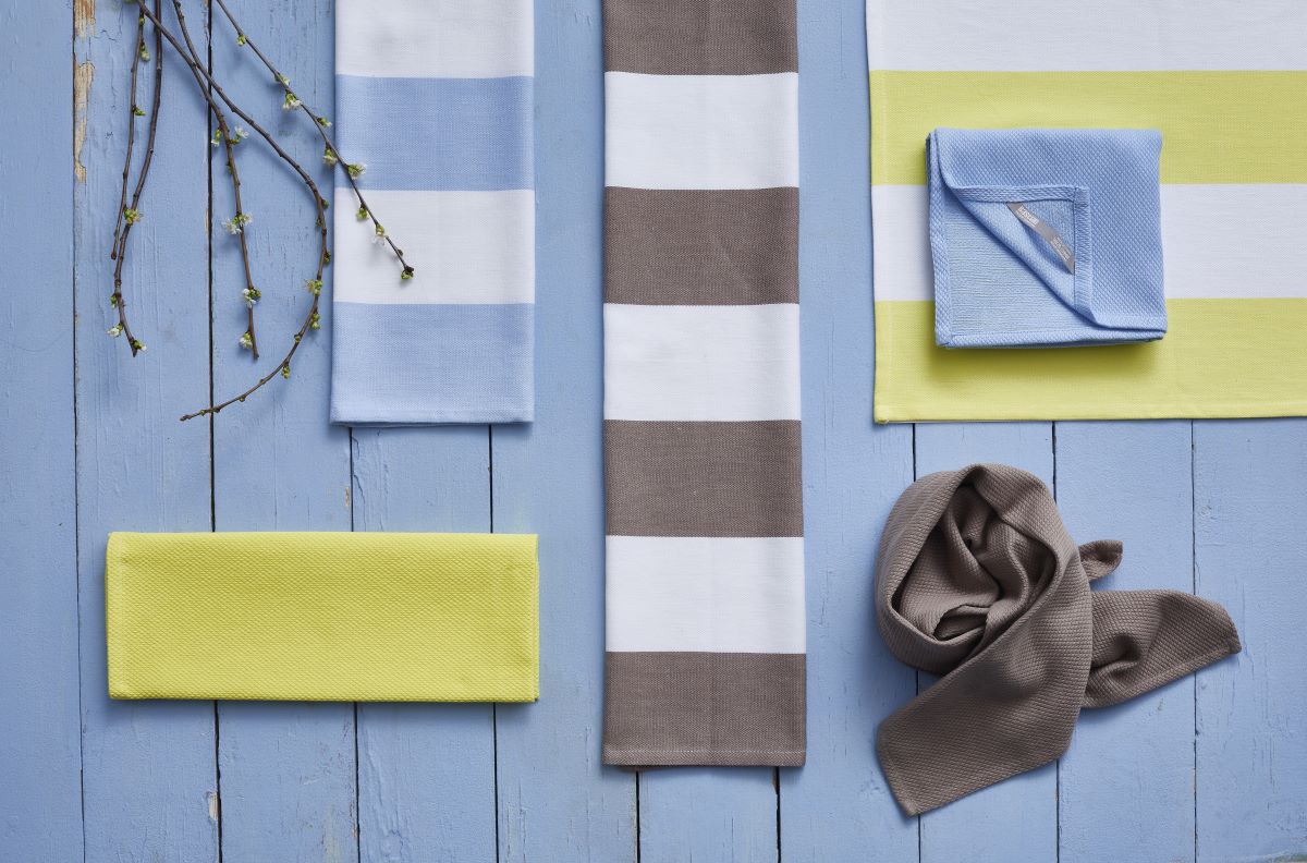 Bastian Diamond Viskestykke 50X70 cm. lyseblå