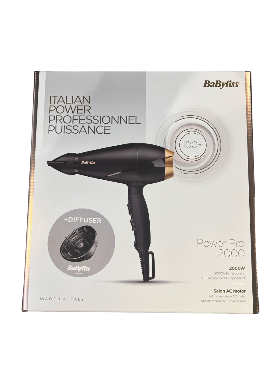 Babyliss AC hårtørrer med diffuser 2000W