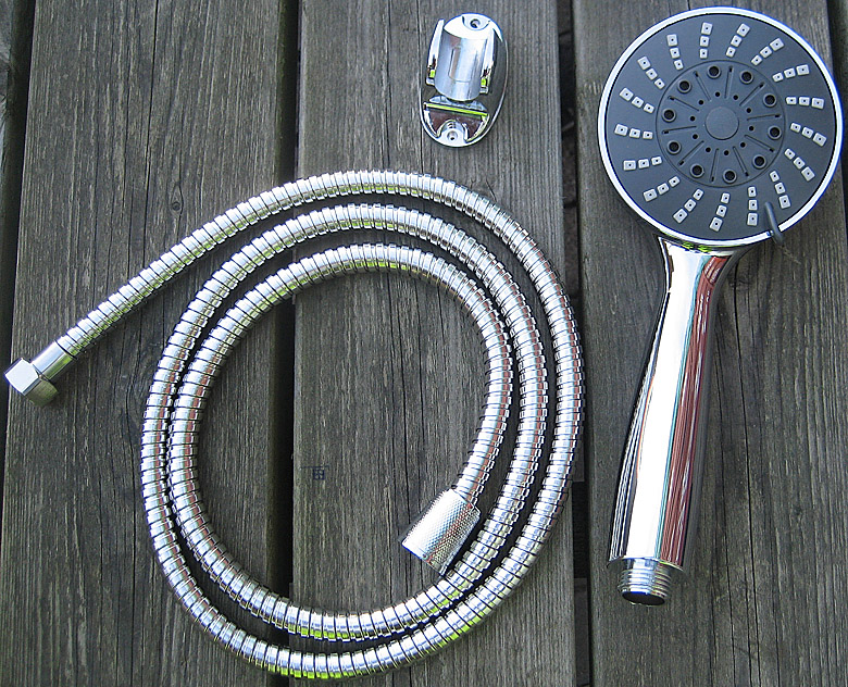 Conzept brusesæt med 4 funktioner 1,5 m. bruseslange