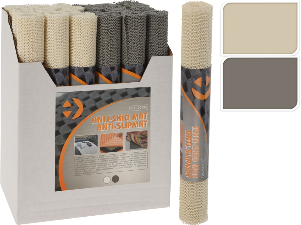 Skridsikkert underlag 30x100 cm. i 2 assorterede farver