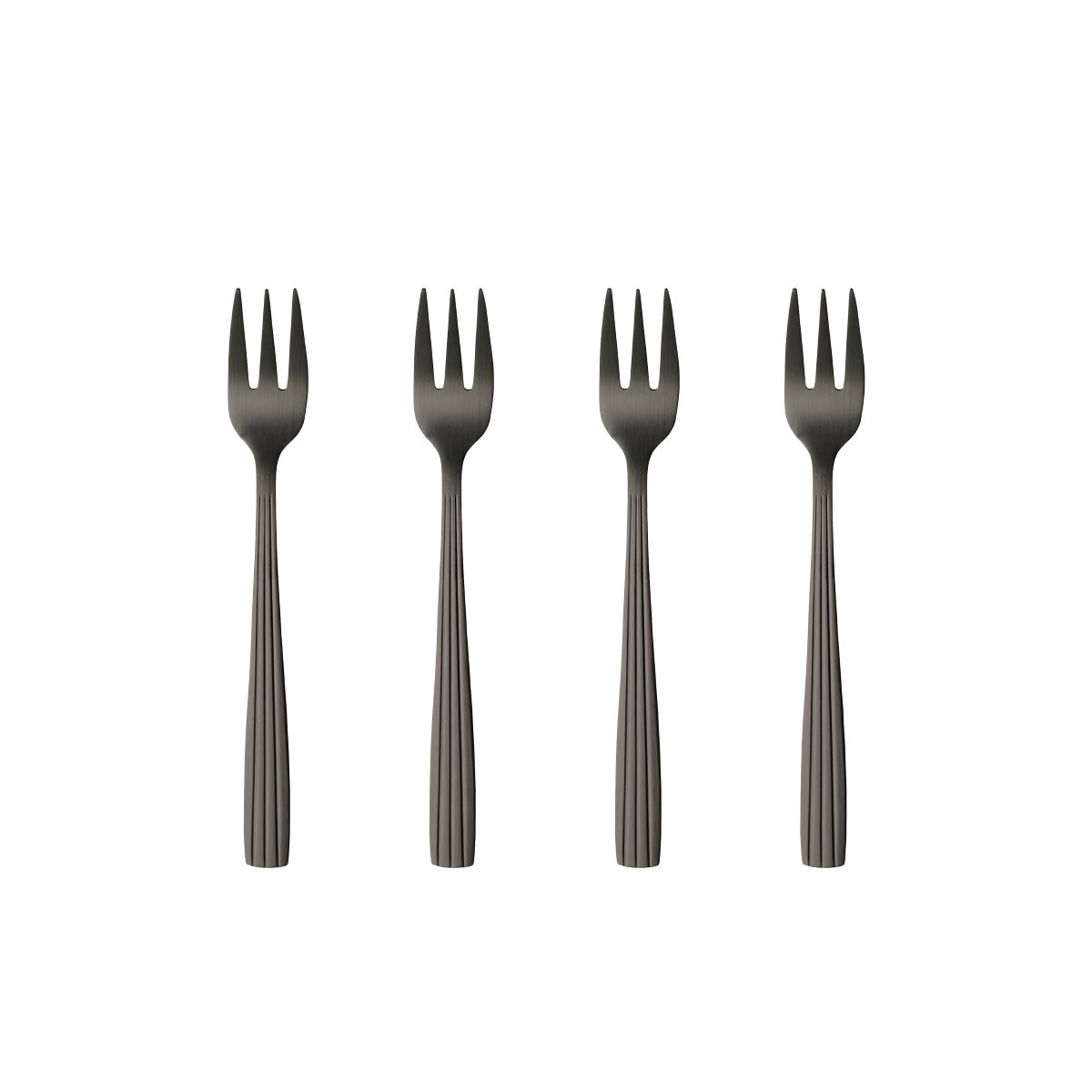 Raw kagegaffel 4 dele - mat sort