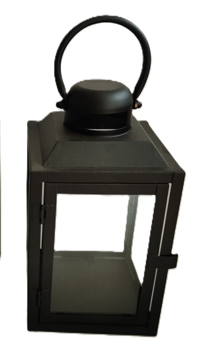 Da'core Lanterne 12,5x12,5x23,5 cm metal sort