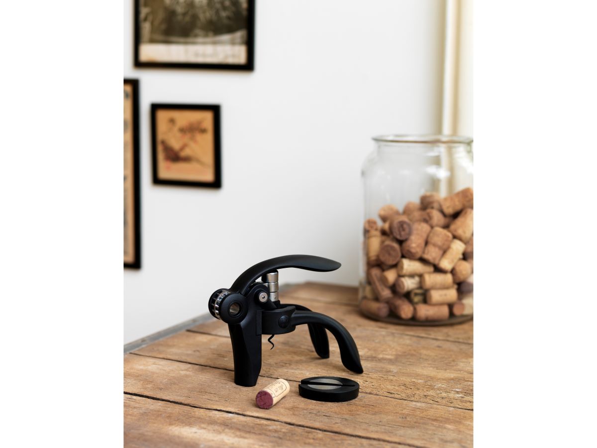 Proptrækker med løftearm og folieskærer Baltaz Sort ABS/Stål