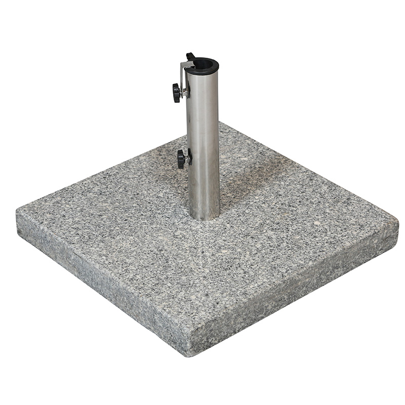 Parasolfod 60 kg firkantet granit - grå