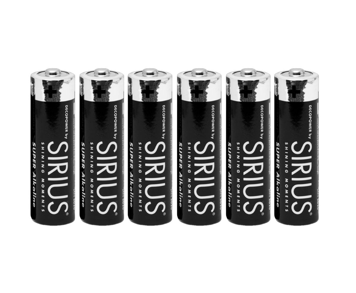 Sirius AA batterier DecoPower 6-pak