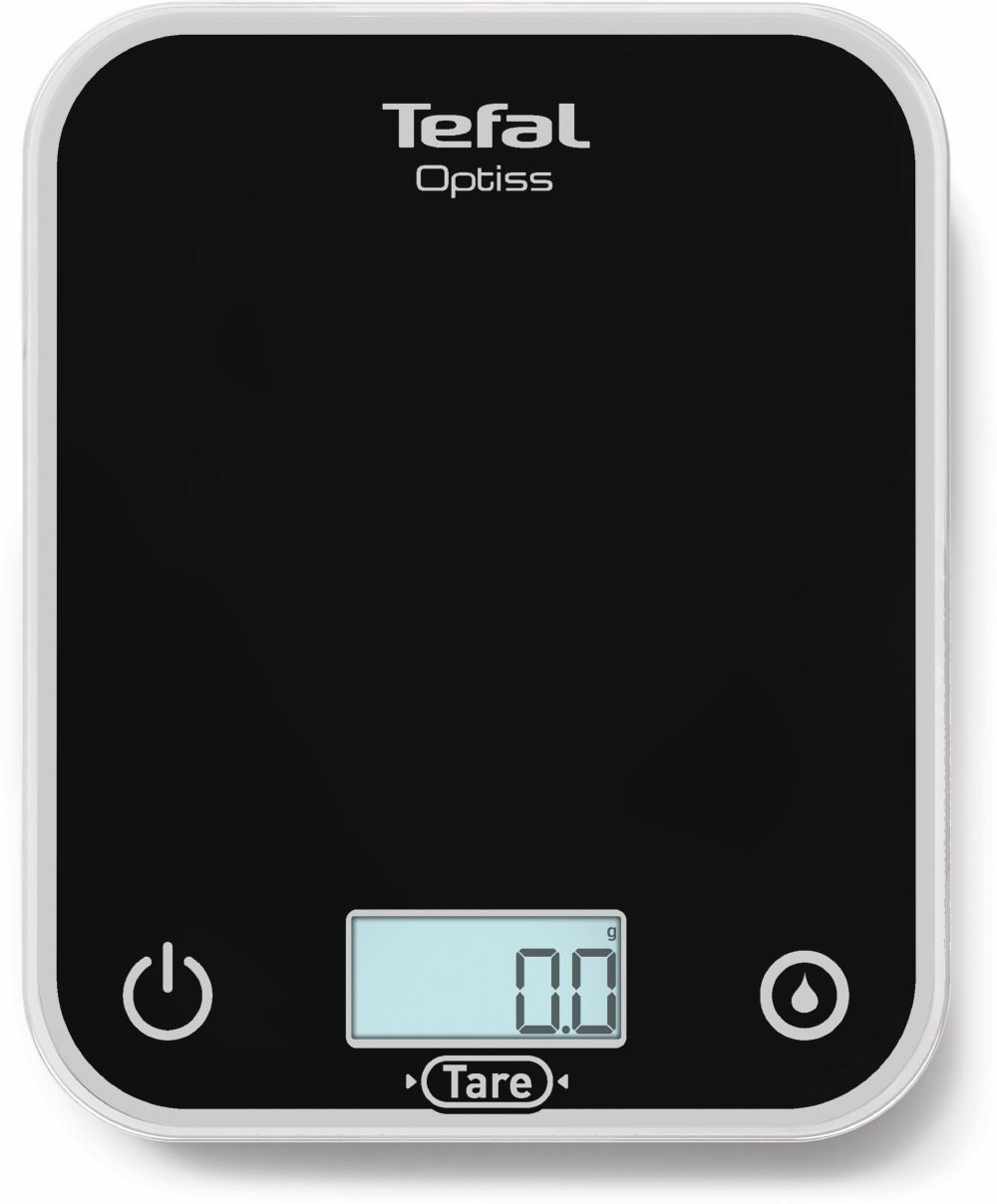 Tefal Køkkenvægt i glas sort 5 kg