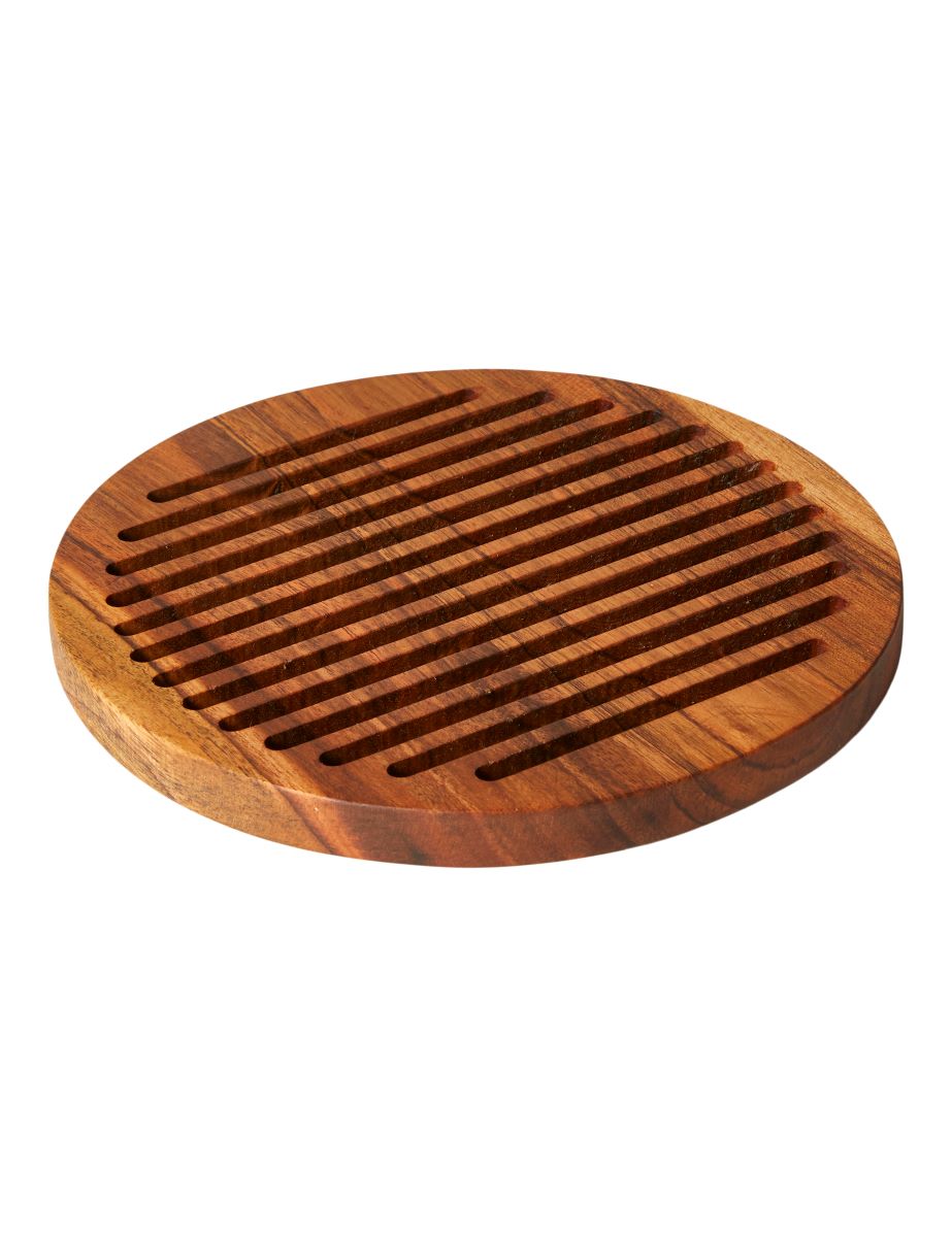 Borskåner rund 20 cm. akacie træ olieret