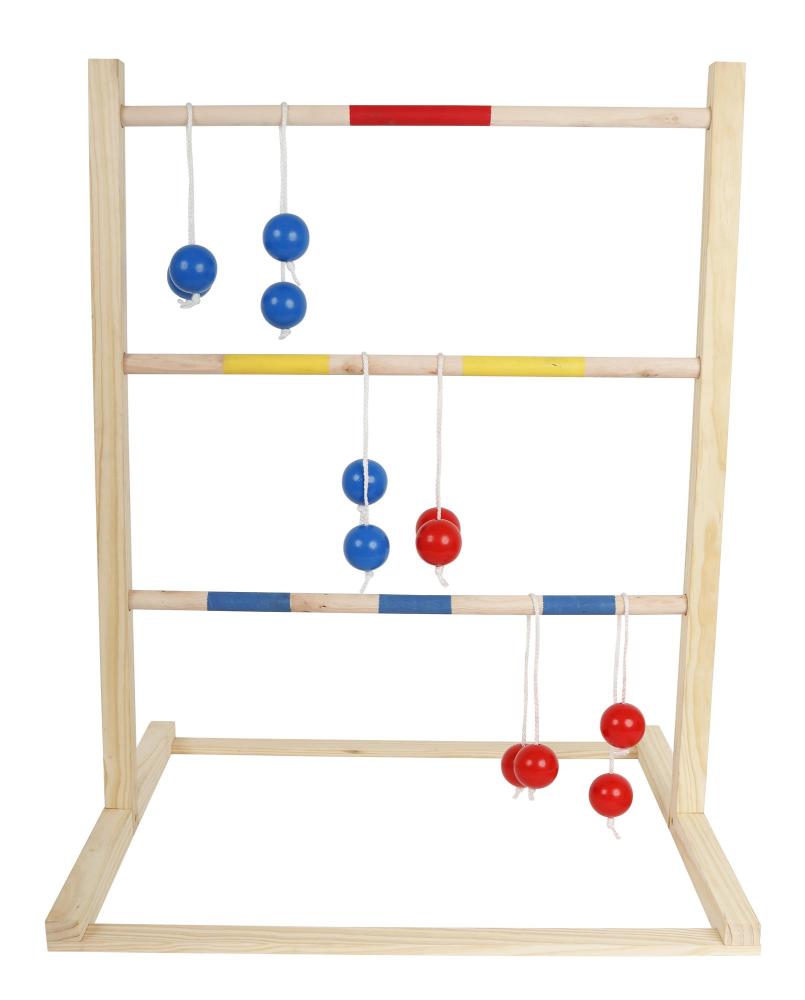 Stigegolf i træ med 12 kugler