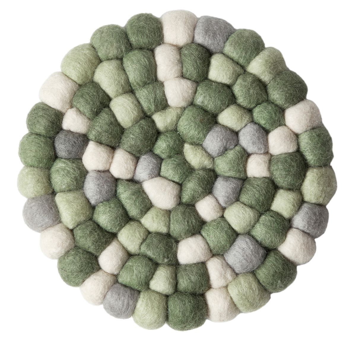 Bordskåner uld Ø 20 cm. - Grøn