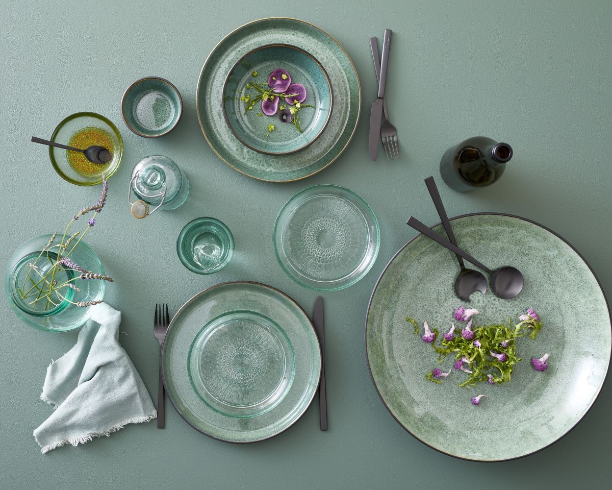 Bitz Skål 10 cm sort/grøn