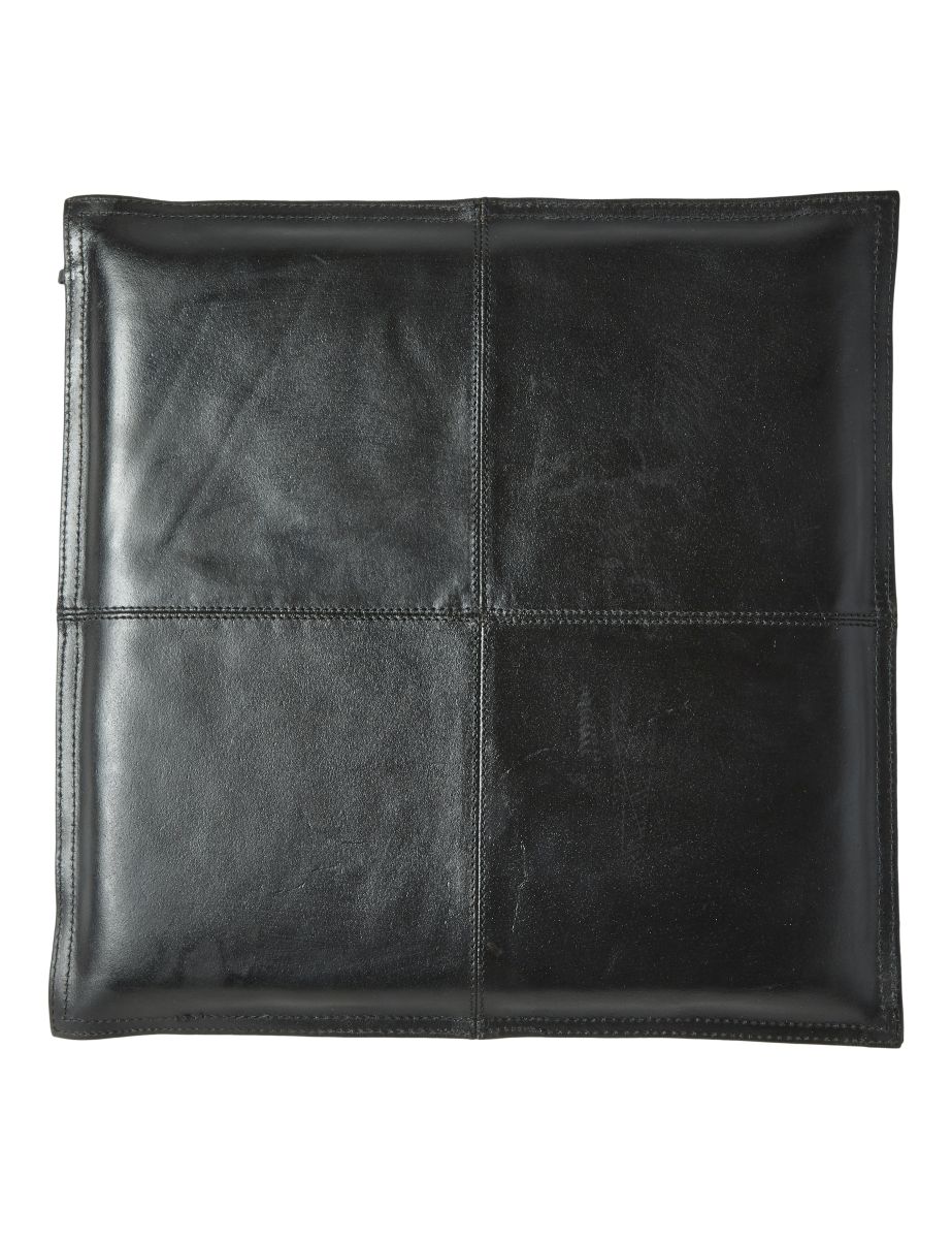 Da'core Sædehynde i bøffellæder 38x38 cm. sort
