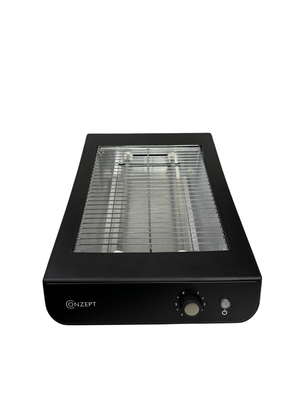 Conzept brødrister sort plast 600 W med timer