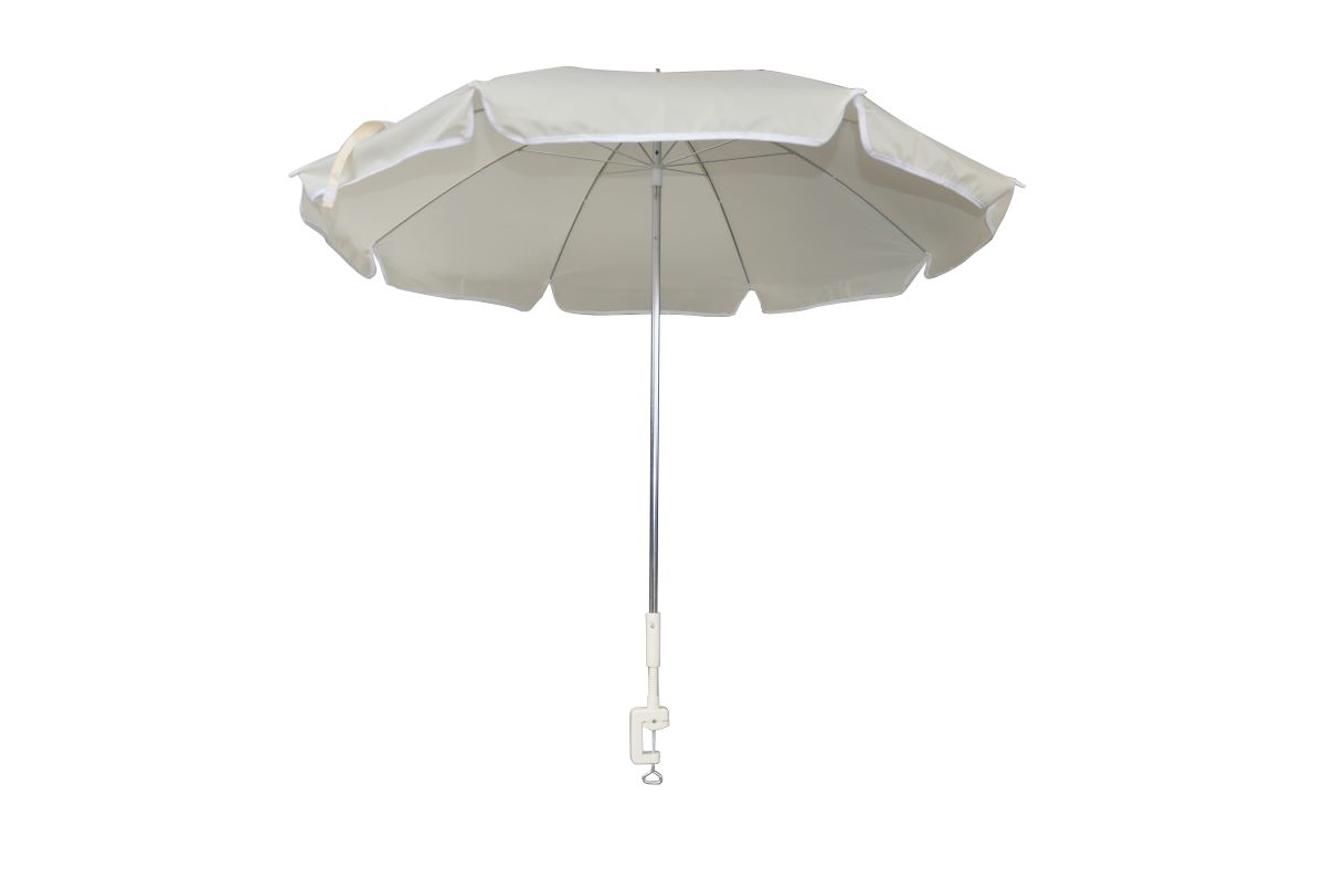 Parasol til bord H 116 cm. - natur