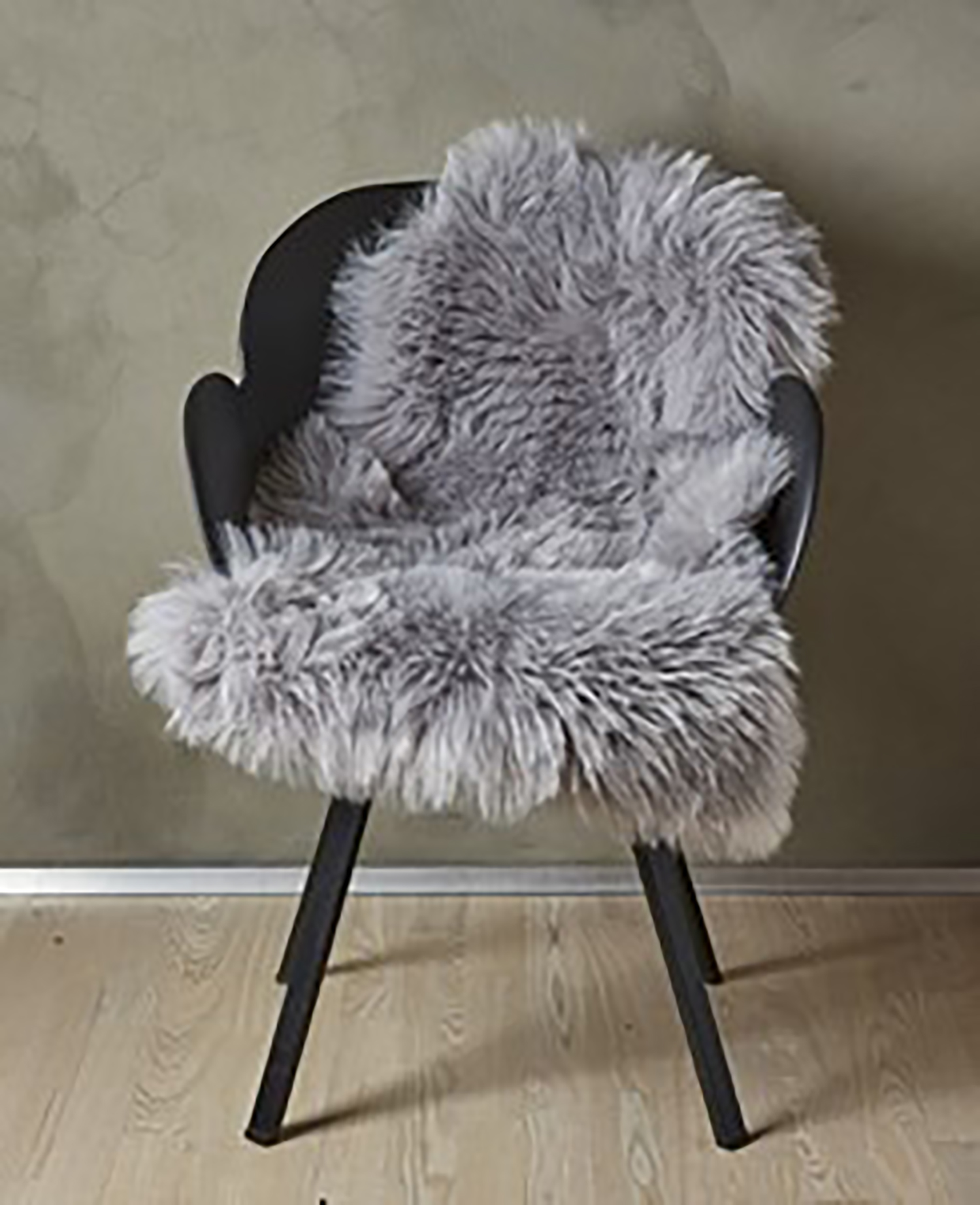 Lammeskind New Zealandsk luksusskind 60x90 cm. - grå