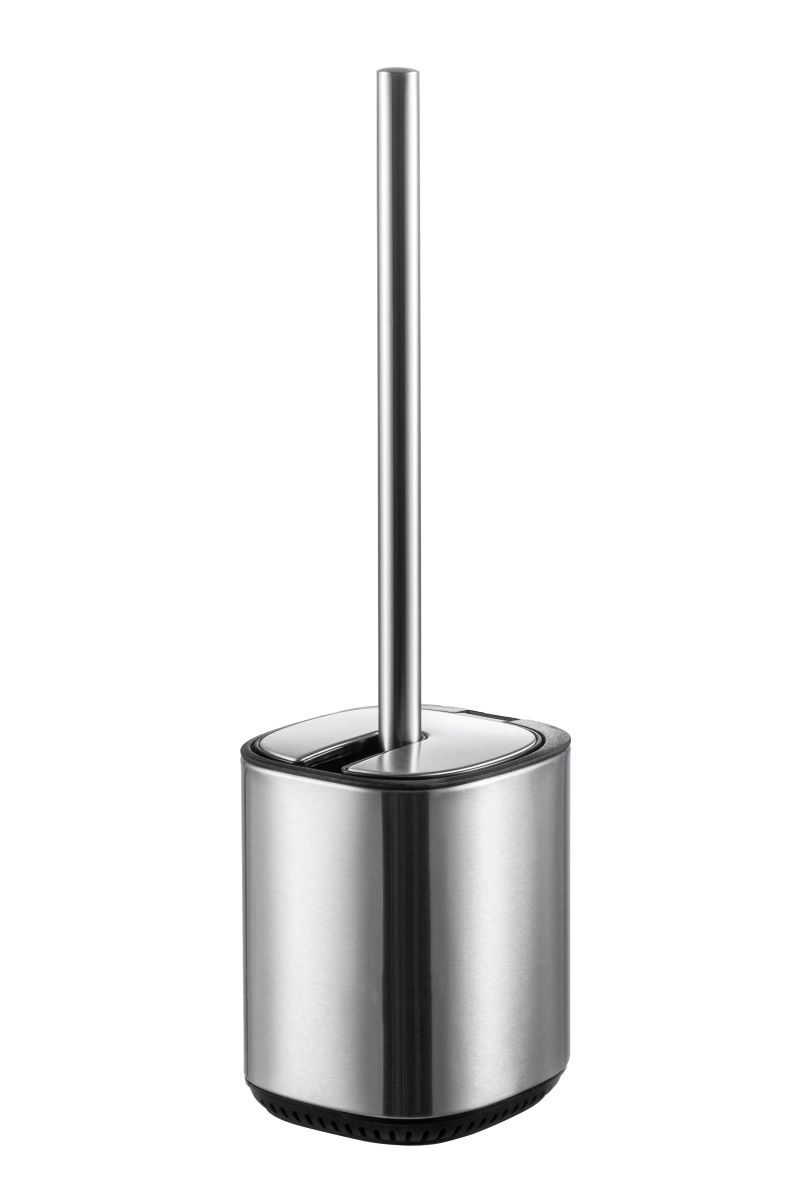 Conzept toiletbørste med auto-låg 11,2x10,4x38,2 cm rustfrit stål