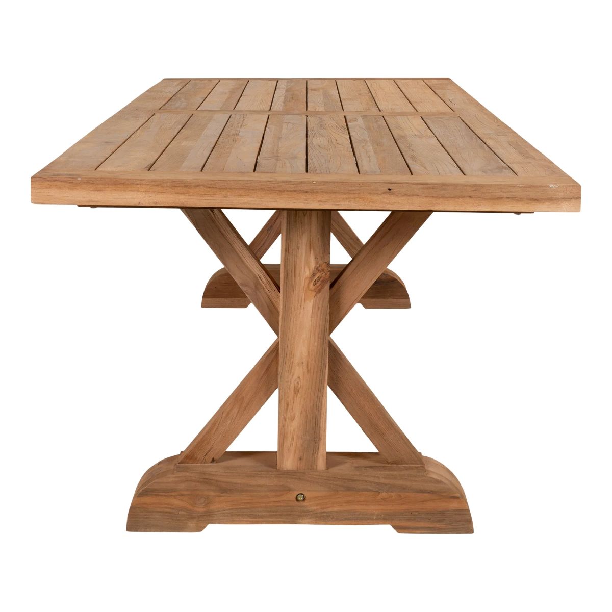 Volos Havebord Plank teak 100x240x75 cm. natur