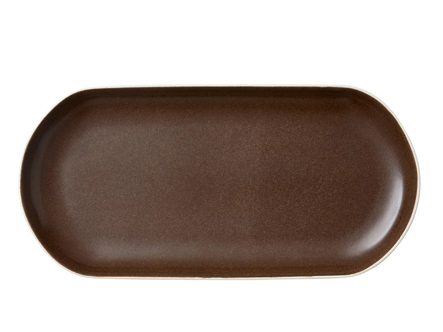 Mat hvid/mat brun