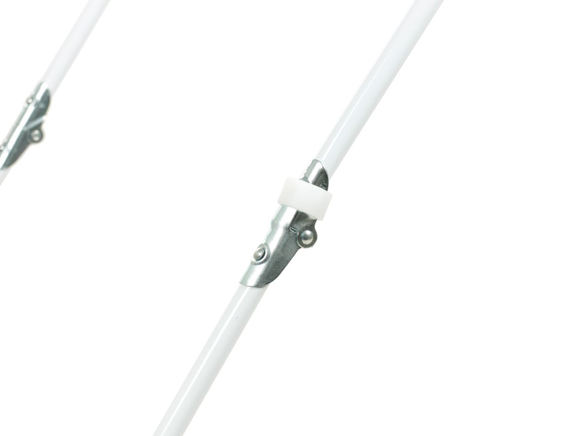 Tørrest. Basic L Hvid Stål Lei