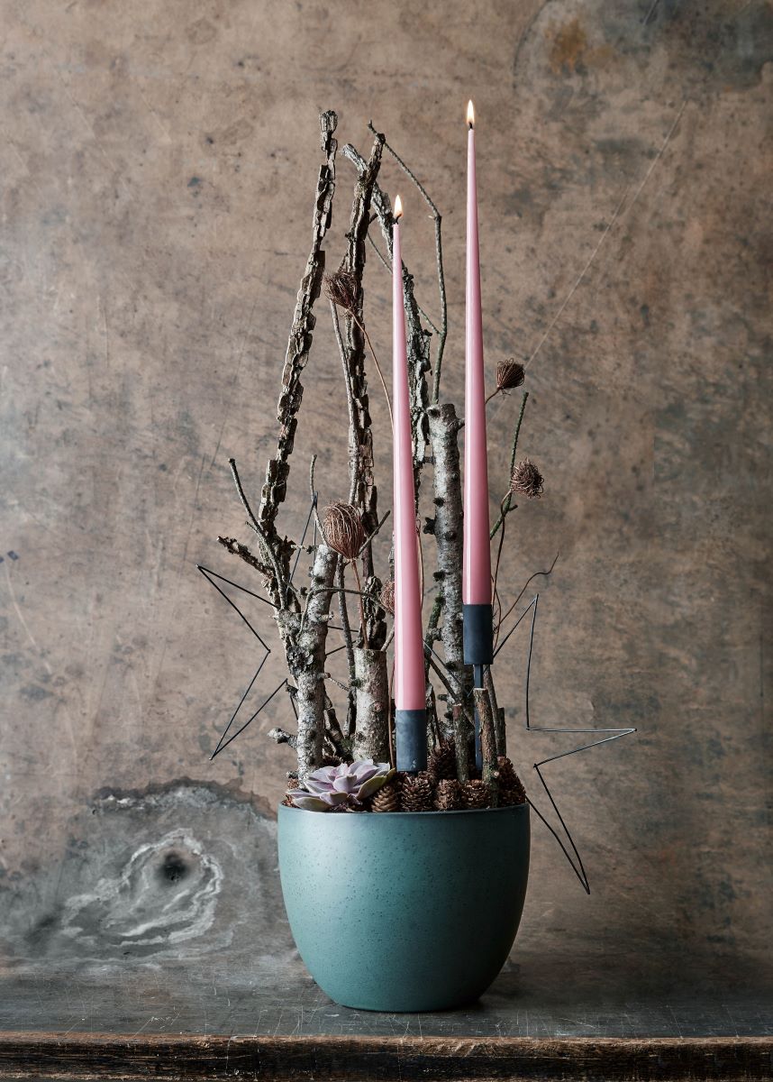 Raw urtepotteskjuler 14,5 cm. - northern green stentøj