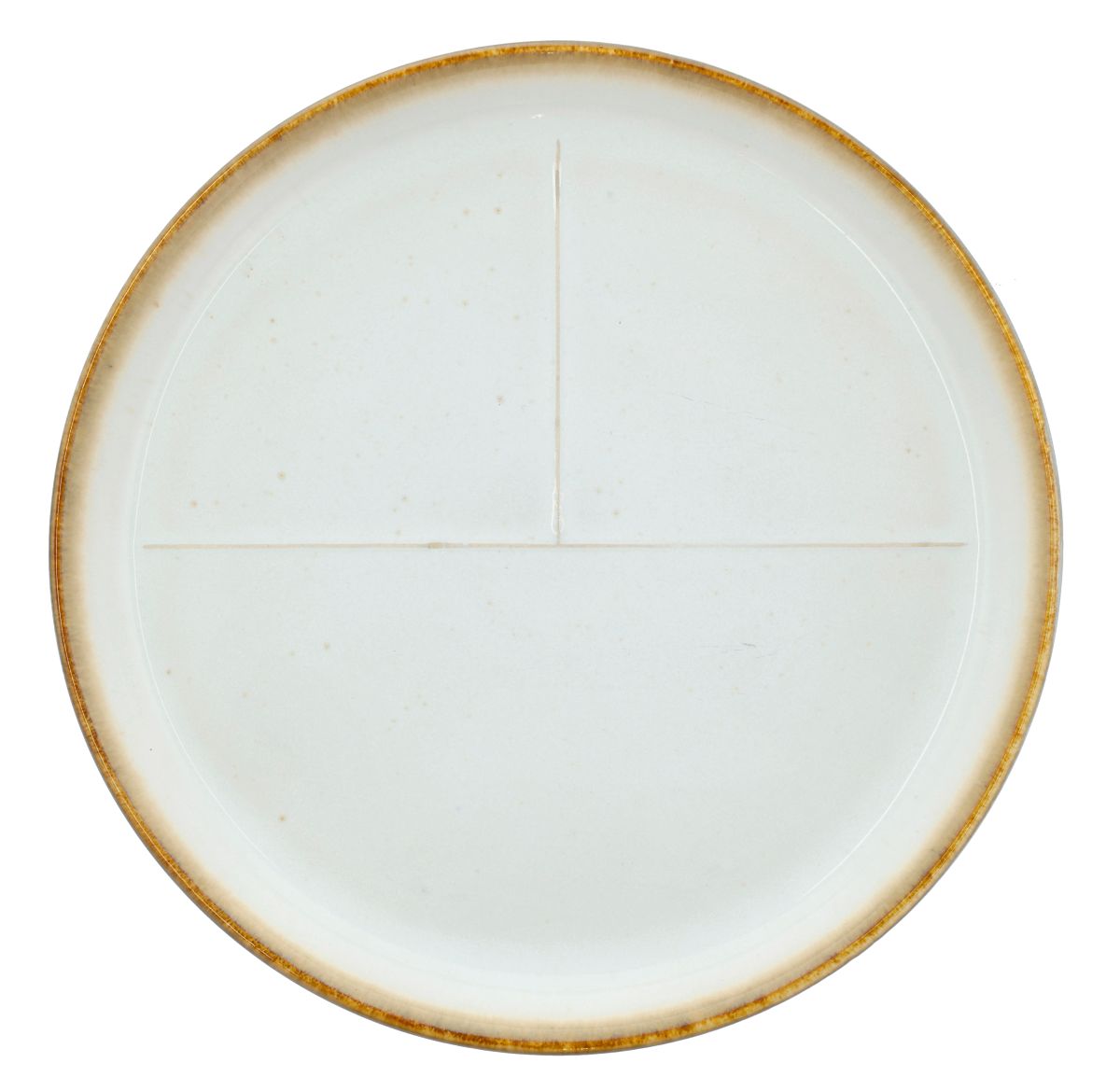 Bitz Tallerken med markering 23 cm råhvid