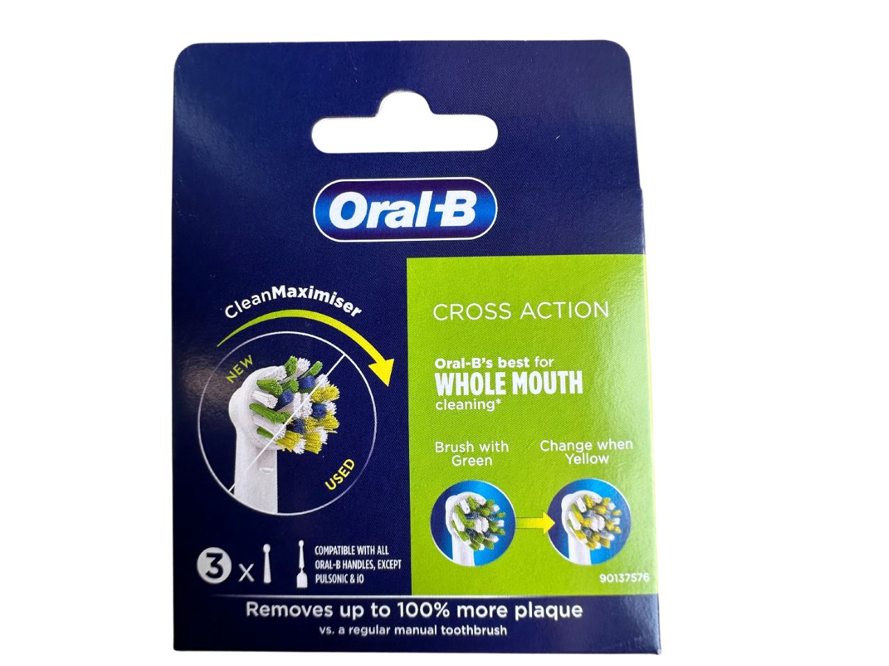Oral B Cross Action løse børster - 3 stk. pakning