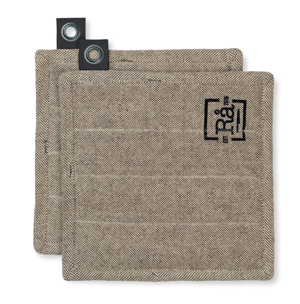 Juna RÅ grydelapper one size 2 stk. - mørk grå